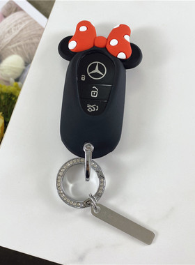 宾士新C级钥匙套E级可爱C200L车C260L扣e300l包glcS400LCLA女卡通