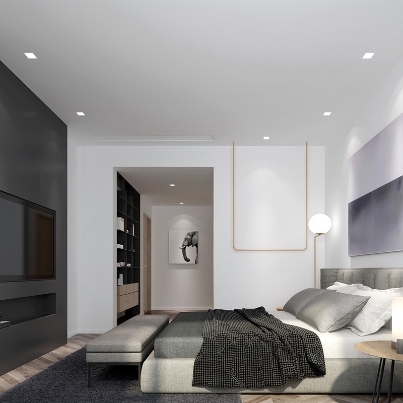 LED筒灯超薄射灯3w开孔7.5公分圆形方形9w12w18w嵌入式天花面板灯