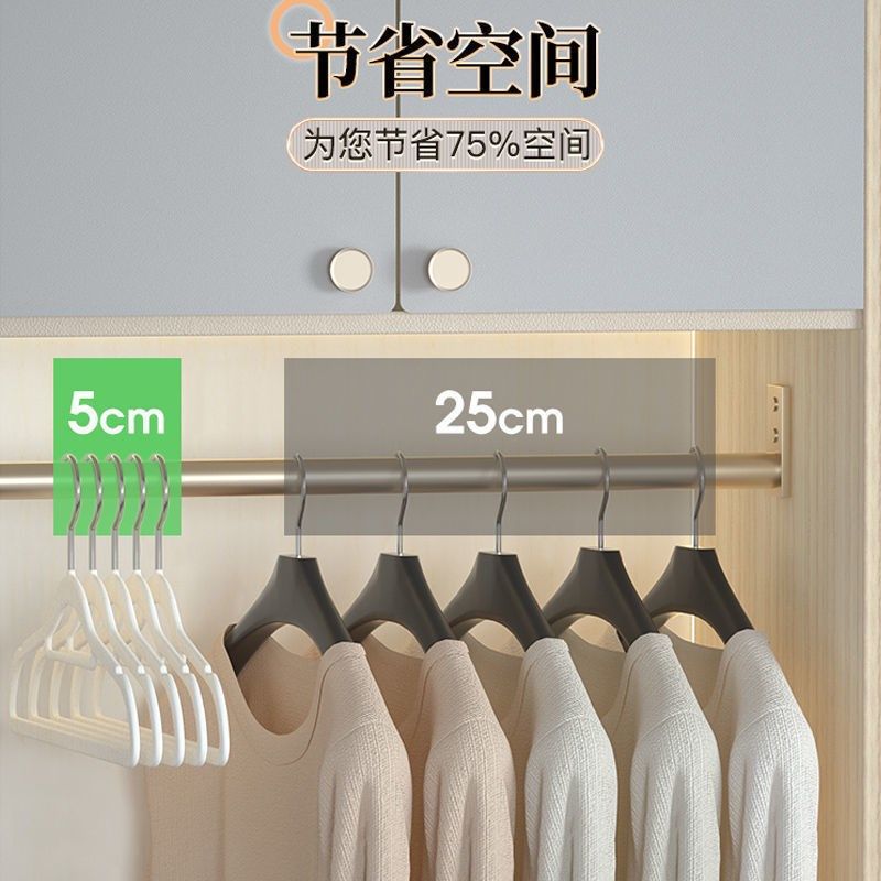 植绒衣架无痕防滑日式衣撑干湿两用收纳神器家用宿舍衣服整理衣挂