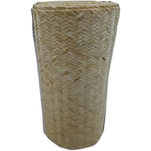 竹编装饰吊顶竹席草席子六角孔八角孔隔断网屏风酒店民宿镂空竹席