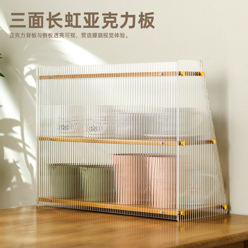 餐桌收纳神器桌面置物架零食架子三层杯架水杯饭桌台面厨房餐边柜