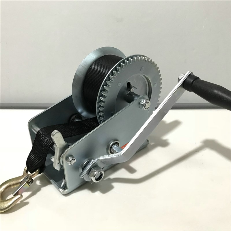 2000lb手动卷扬机重型卷扬机 起吊手动绞盘手摇自锁绞盘 手动绞盘