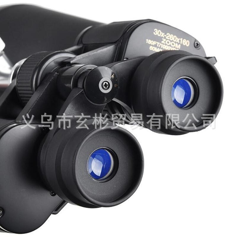 连续变倍望远镜80MM大口径高清高倍30-260X160双筒望远镜