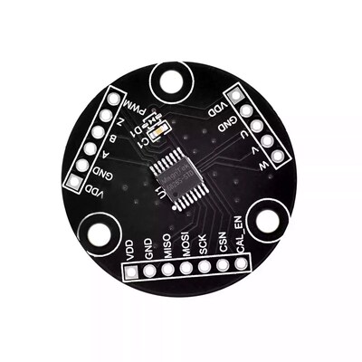 MT6826S 高精度高速磁性编码器磁感应角度测量传感器模块ABZ UVW