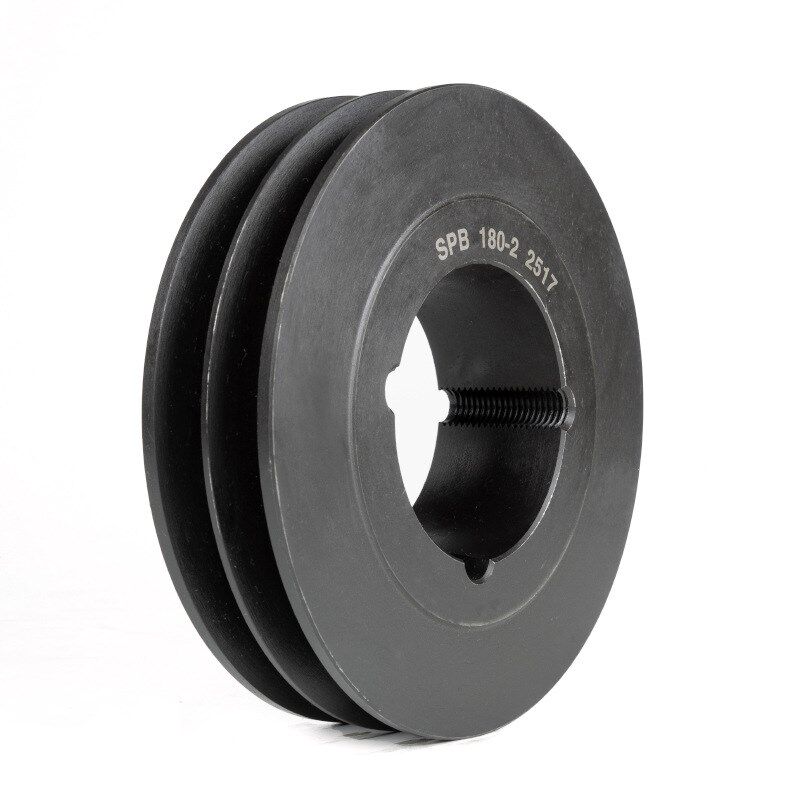 SPB双槽B型SPB-02 欧标锥套皮带轮 spa b c z三角皮带盘铸铁厂家