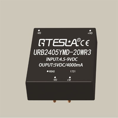DC-DC 宽压输入 单路输出 URB2403YMD-20WR3~URB2424YMD-20WR3