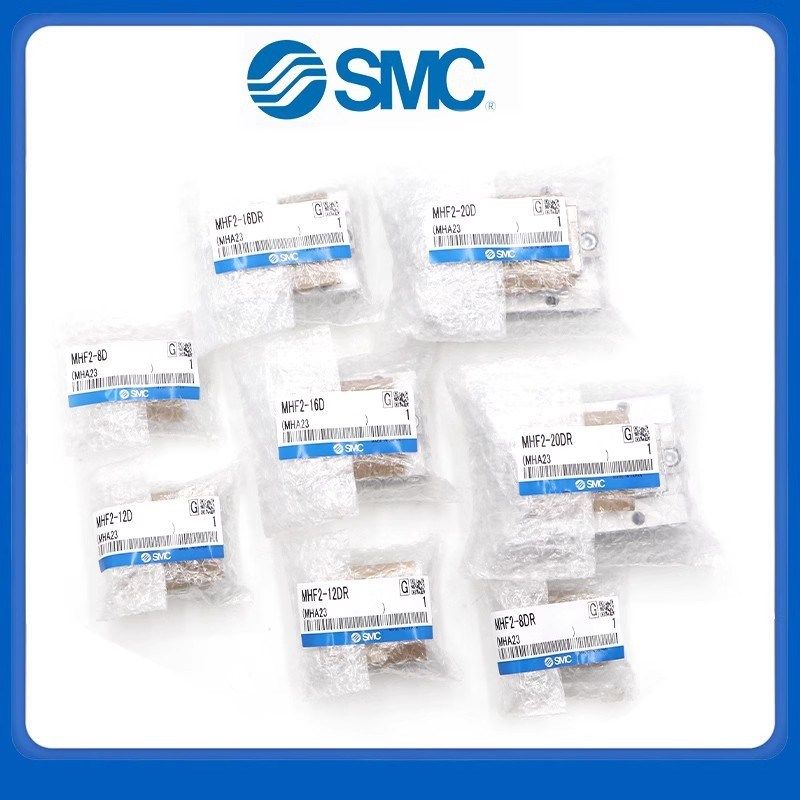 SMC薄型气爪平行导轨滑台MHF2-8D/12D/16D/20D1/D2/R气动手指气缸