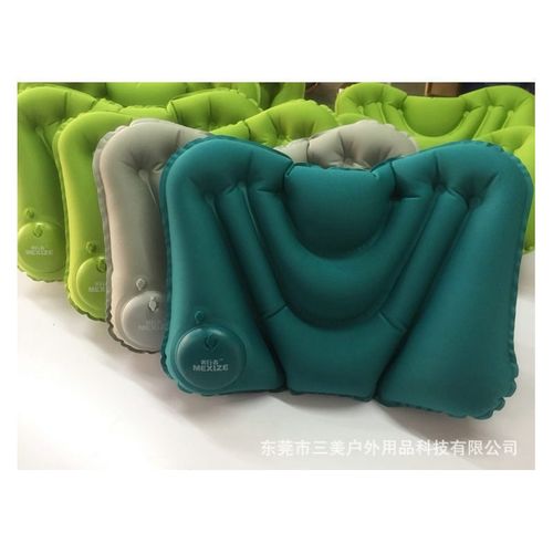 美行者充气枕户外旅行枕头汽车靠枕护腰枕多功能休闲枕定 制