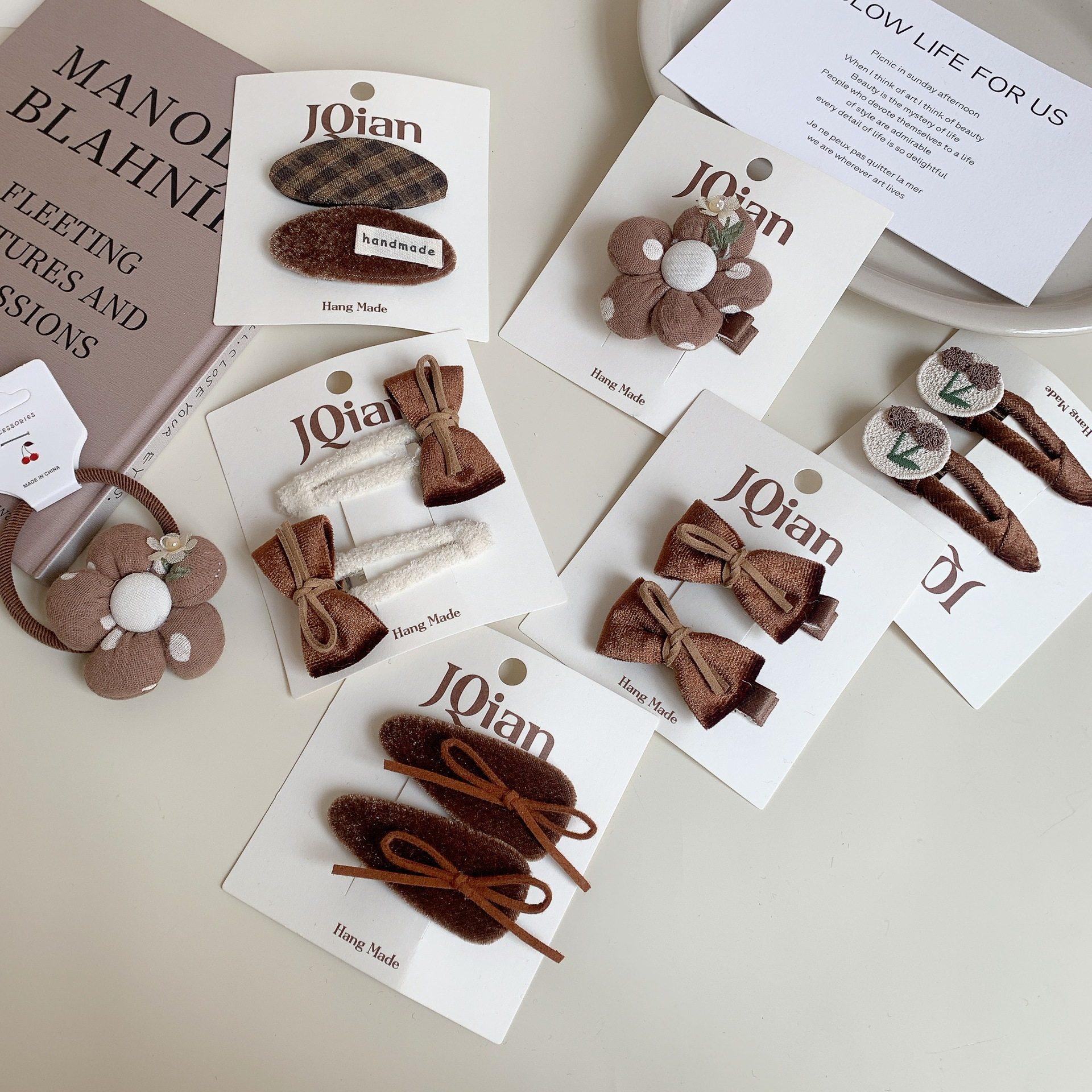 秋冬新年节日黑白格纹蝴蝶结发夹女童樱桃毛线侧边夹BB夹女童手工,饰品/流行首饰/时尚饰品新,发饰,淘宝优惠券,粉丝福利购,淘宝优惠卷