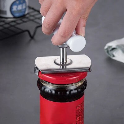 Stainless Steel Canp Opener Labor-saving Unscrew Lid Multifu