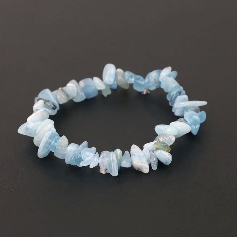Natural Crystall Gemstone Irregular Energy Stone Bracelet Be