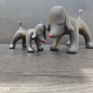 奈良美智同款家居装饰品摆件现代简约抽象汽车装饰艺术工艺梦游狗