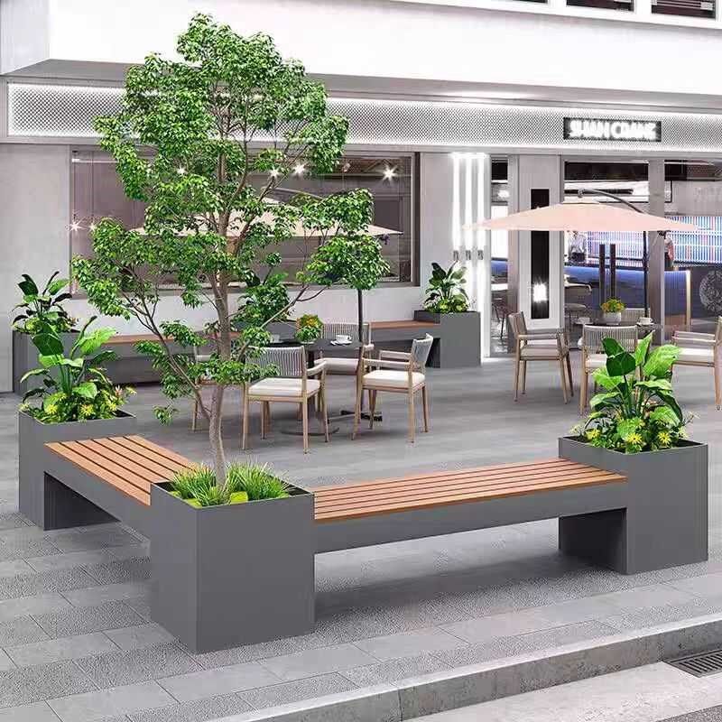 户外花箱坐凳一j体商业街休息凳广场花池花坛隔断种植箱铁艺花架,商业/办公家具,花坛/花箱,淘宝优惠券,粉丝福利购,淘宝优惠卷