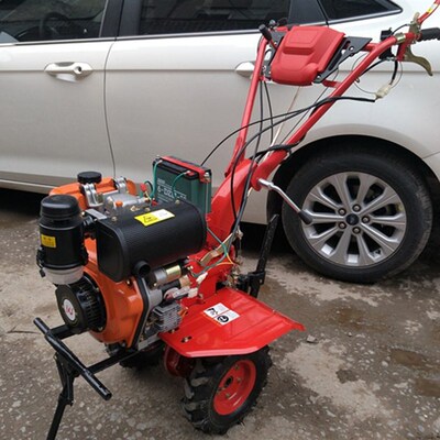 173农a用6马力多功能电动柴油微耕机小型松土机旋耕除草抽水耕地