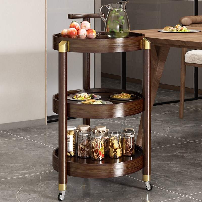 可移动餐车竹茶水j小推车中式沙发边几角几侧边柜小茶几茶台边桌