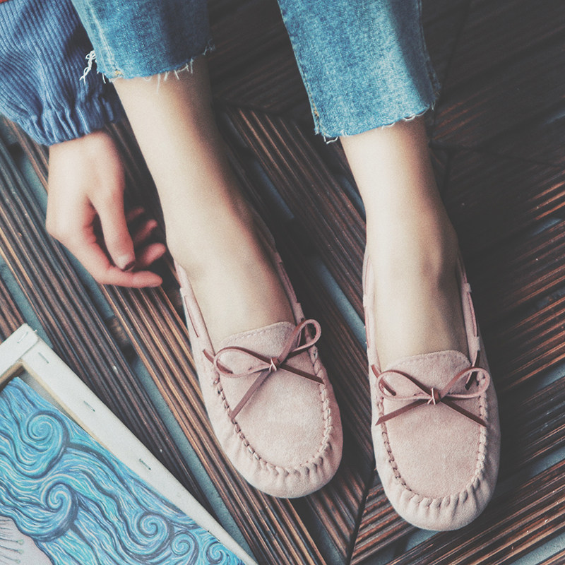 可水洗不掉色2021新款豆豆鞋女春秋夏I季透气学生大码妈妈平底单,女鞋,浅口单鞋,淘宝优惠券,粉丝福利购,淘宝优惠卷