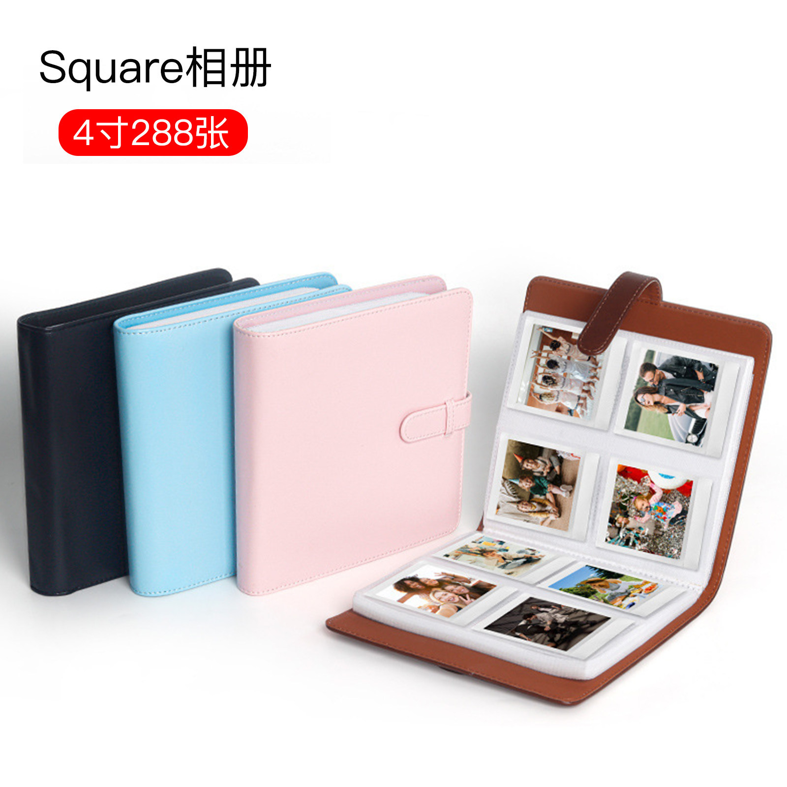 适用富士sq相册拍立得sq1相册本sq40相纸收纳册4寸方形收纳本sq6照片收集纪念册子相簿配件2026新款