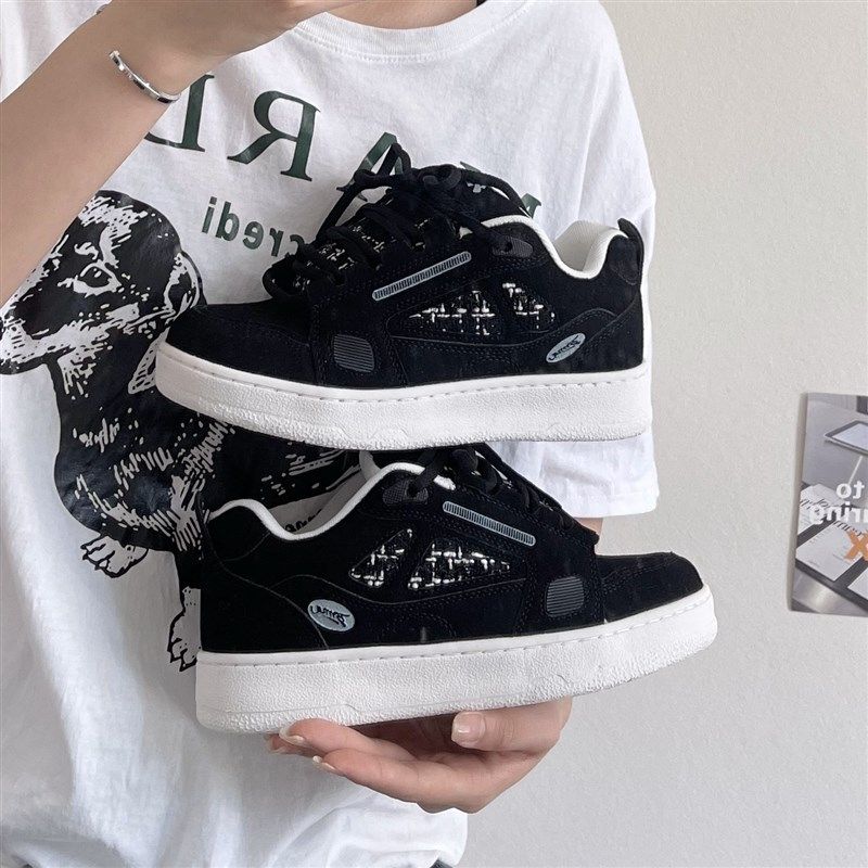 小众鞋子美式g高街板鞋男款高级感秋冬新款情侣小白鞋休闲运动鞋