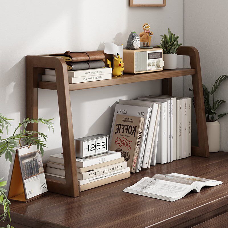 桌面置物架实木小书架办公室整理书柜学生桌上收纳U架简约书桌架,住宅家具,书架,淘宝优惠券,粉丝福利购,淘宝优惠卷