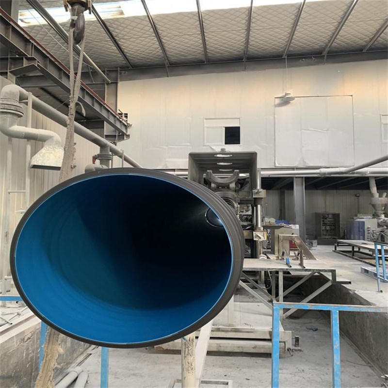 克拉管 市政管道缠绕管 聚乙烯pe管排水排污大口径HDPE双壁波纹管