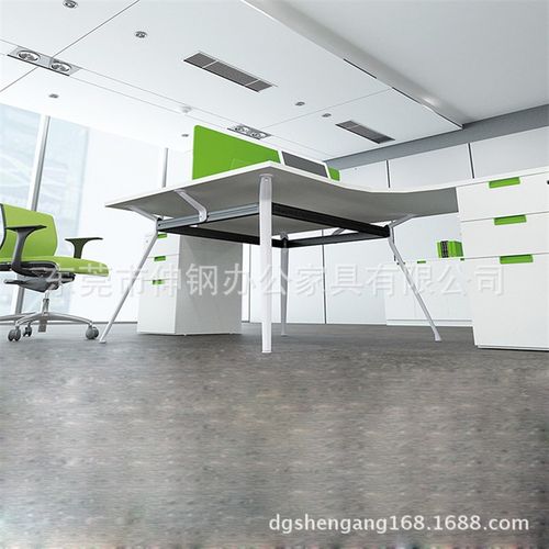 时尚屏风板式职员两人卡位 开放行政电脑桌 东莞办公家具