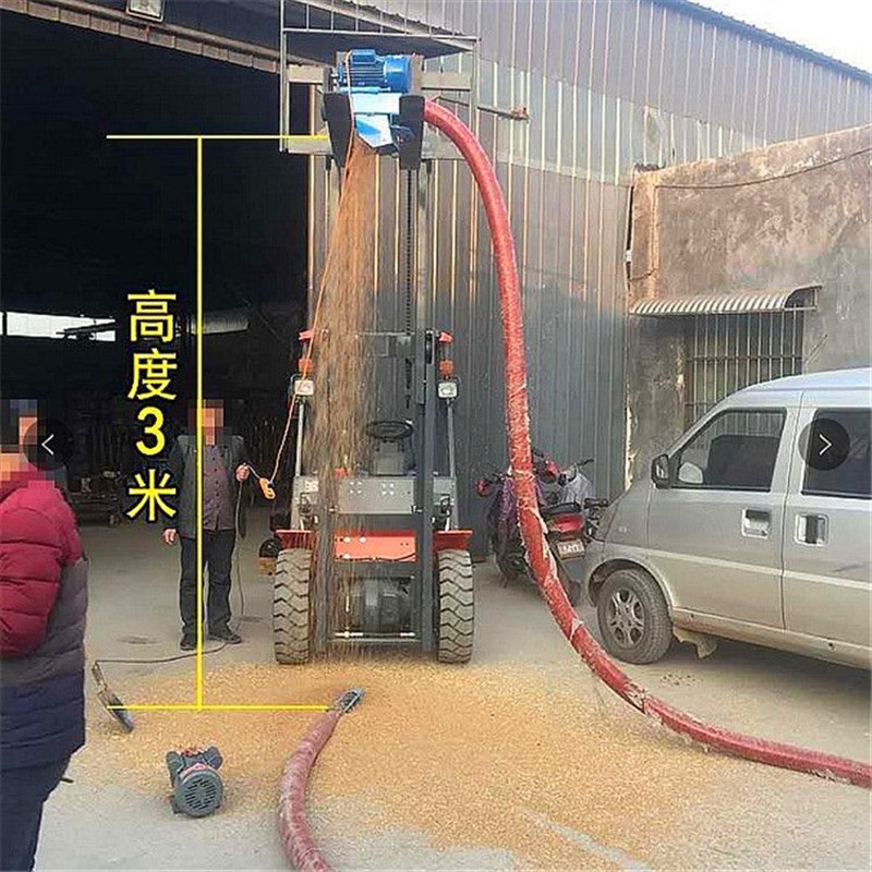 耐低温多用处软管抽谷机  4寸管玉米提升机 电动便携式吸粮机