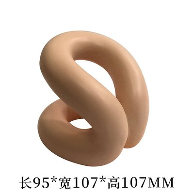 简约现代创意几何绳结摆件书桌妆台桌面收纳置物架摆设艺术装饰品