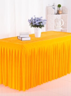 定制丝绒桌布会议广告展会摆摊签到活动台布台套印图案logo