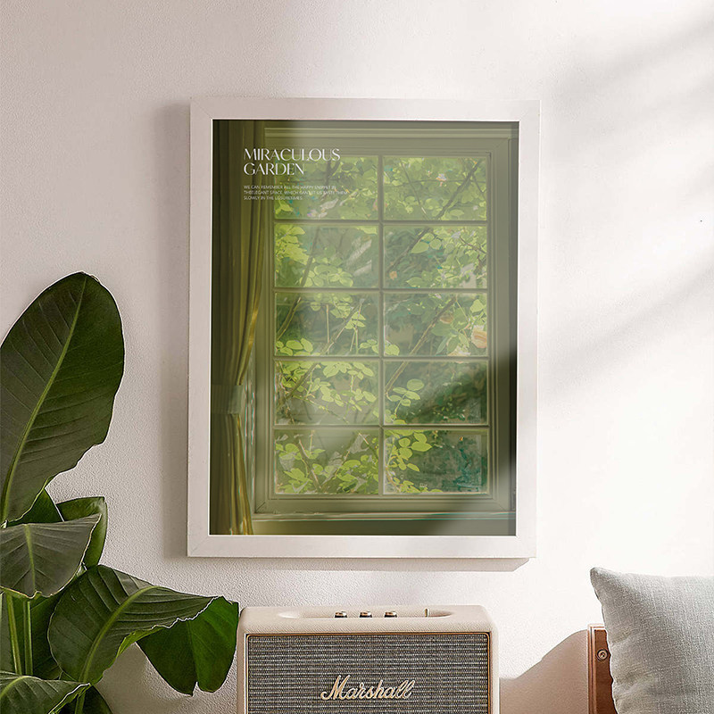 窗外氛围感挂画风景装饰画假窗户卧室床头歺厅饭桌壁墙上边柜挂画,家居饰品,现代装饰画,淘宝优惠券,粉丝福利购,淘宝优惠卷
