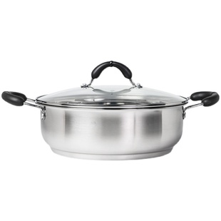 火锅涮锅火锅锅超厚家用燃气电磁炉通用商用加厚火锅盆