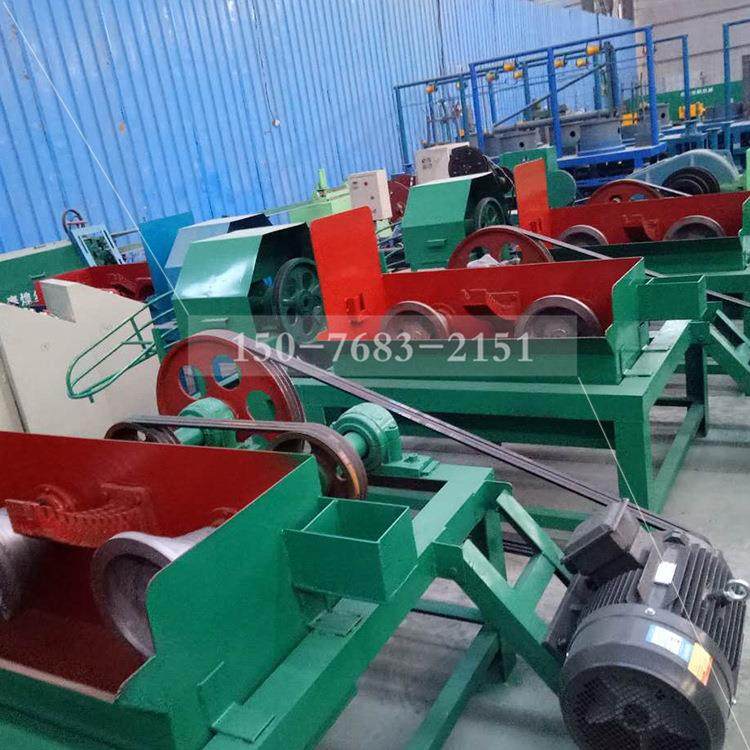 盘条盘圆滑轮式连续干拉拔丝机连罐式变频器调速三联拔丝机械