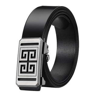 罗蒙2025新款无牙内穿皮带男士真皮自动扣裤带内扣男正品牛皮腰带