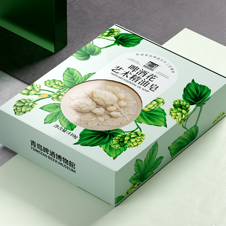 青岛啤酒博物馆文创纪念品啤酒花艺术精油皂升级版青岛文创伴手礼