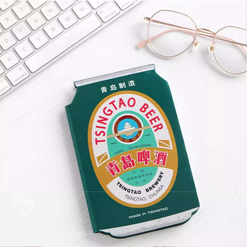青岛啤酒博物馆文创复古易拉罐笔记本迷你便携随身学生日记用品