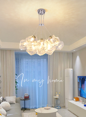 卧室吊灯现代房间卧室灯创意冰块客厅饭厅灯儿童房灯具Z