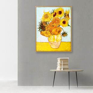 梵装饰画客厅挂画向日葵饭厅玄关卧室沙发背景欧式 赵小勇的画