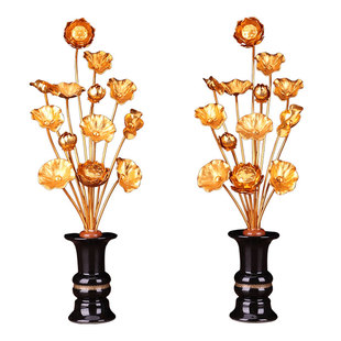 供家用堂常前供莲荷朵庙鎏金菩萨堂