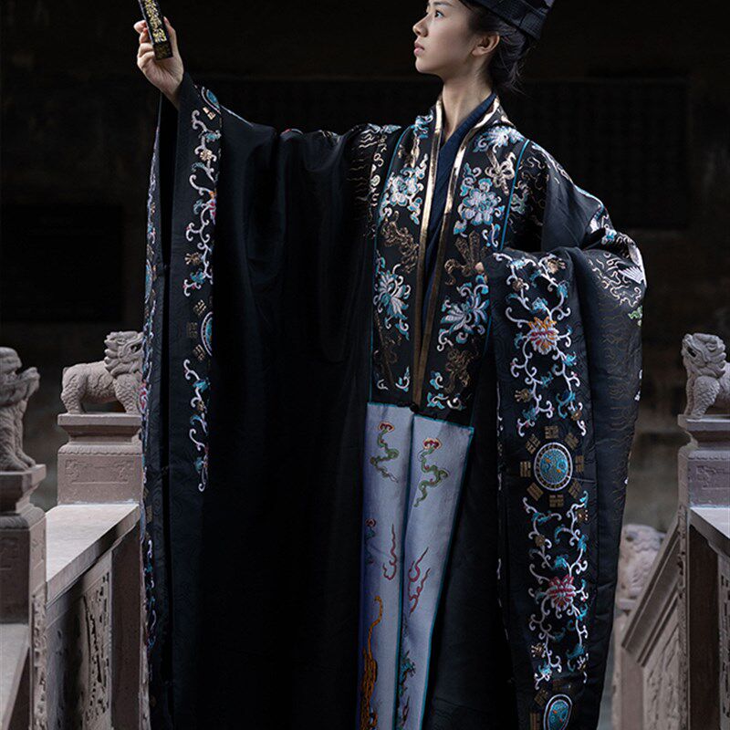 清和赋复原四圣法衣n道家高功法衣道袍道士服经衣霄台衣浮织织锦
