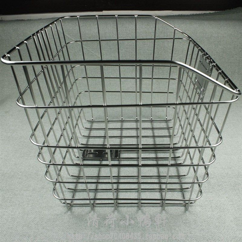 自行车车篮子304不锈r钢车篮通勤车篮子包包篮子骑行放物金属蓝大,自行车/骑行装备/零配件,车篮/车筐,淘宝优惠券,粉丝福利购,淘宝优惠卷