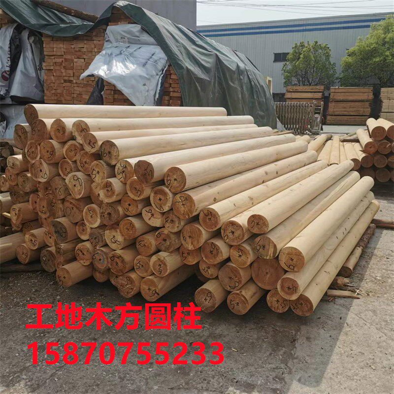 杉木椽子古建横房梁建筑工地材料檩行条I瓦片防腐碳化木凉亭圆立