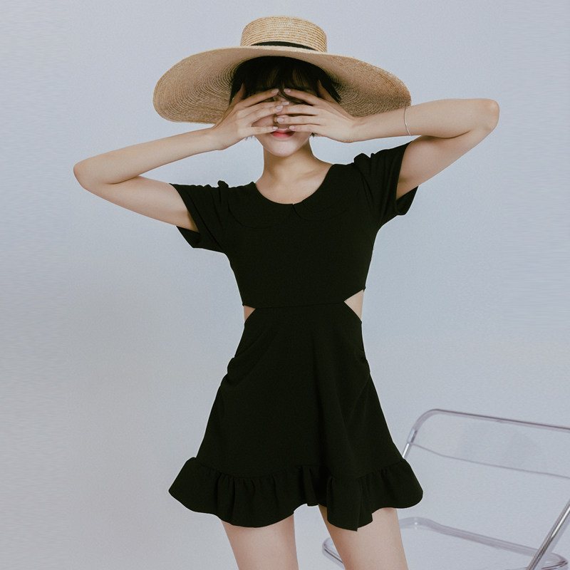 日光之下-W小调连m体遮肚显瘦裙式保守游泳衣泳装女2021新款夏仙,运动/瑜伽/健身/球迷用品,连体泳衣,淘宝优惠券,粉丝福利购,淘宝优惠卷