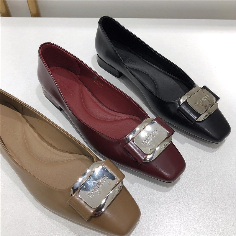 单鞋女平底新款春秋女鞋p女士豆豆鞋软皮软底防滑妈妈鞋子9011-3,女鞋,浅口单鞋,淘宝优惠券,粉丝福利购,淘宝优惠卷