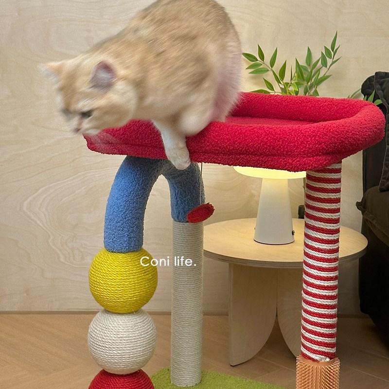 Coni life多巴胺猫爬架猫窝一体剑麻抓柱猫架小型不占地猫咪用品