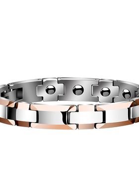 飒雅小众磁石手链男士情侣潮韩版个性潮情人节礼物钨金手链女手饰