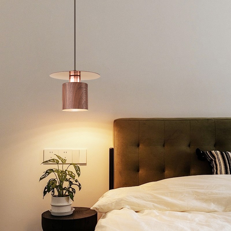 卧室床头灯现代极简创意个性小吊灯简约餐厅三头轻奢中古风小吊灯