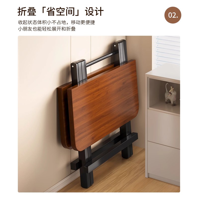 折叠桌餐桌方桌子家用简易1米吃饭桌90cm户外摆摊折叠桌椅四方桌