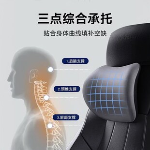 2025新款 通用乳胶记忆棉 汽车座椅头枕护颈车用内靠垫套装 护腰四季