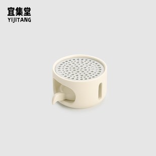 INS奶油陶瓷温茶炉茶壶蜡烛台G底座氛围感保温暖茶器家用摆