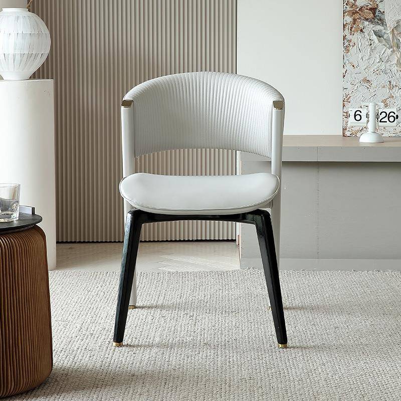 意式轻奢高定CC餐椅现代简约家用皮艺椅餐厅休闲样板房酒店洽谈椅