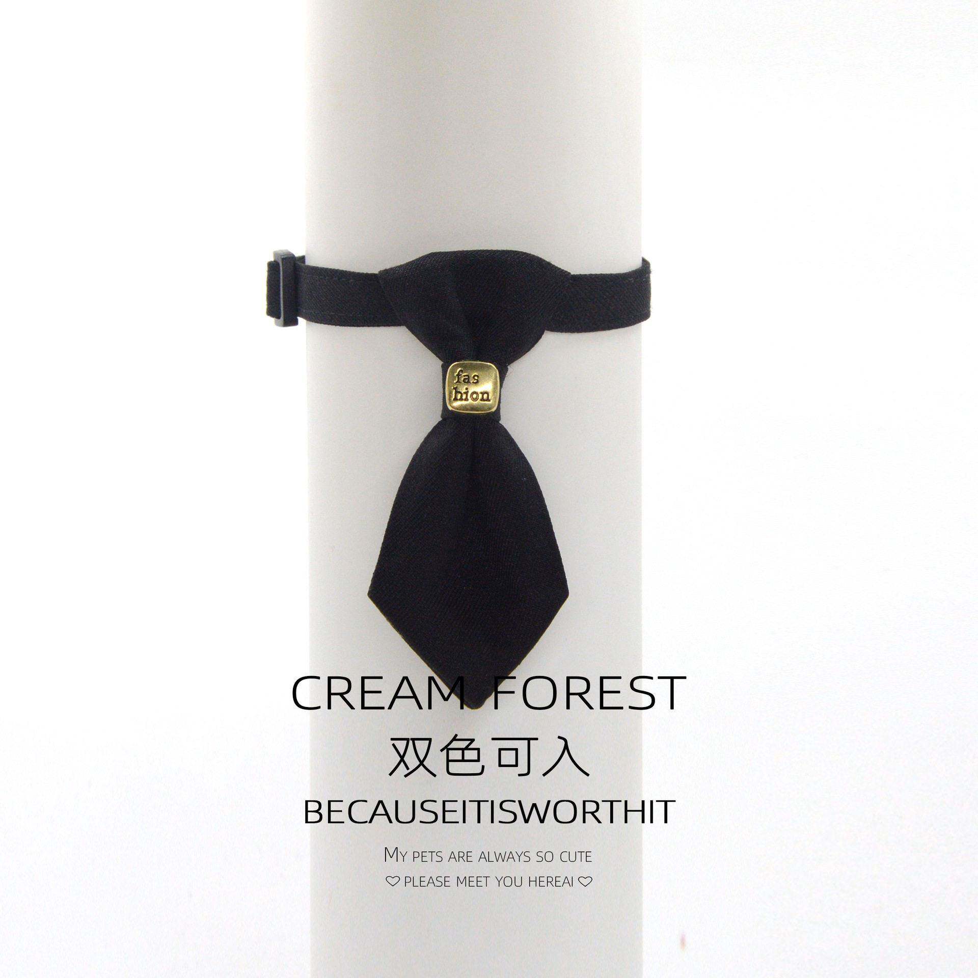 宠物项圈项链脖圈猫咪小型犬领带领结配饰绅士防窒息